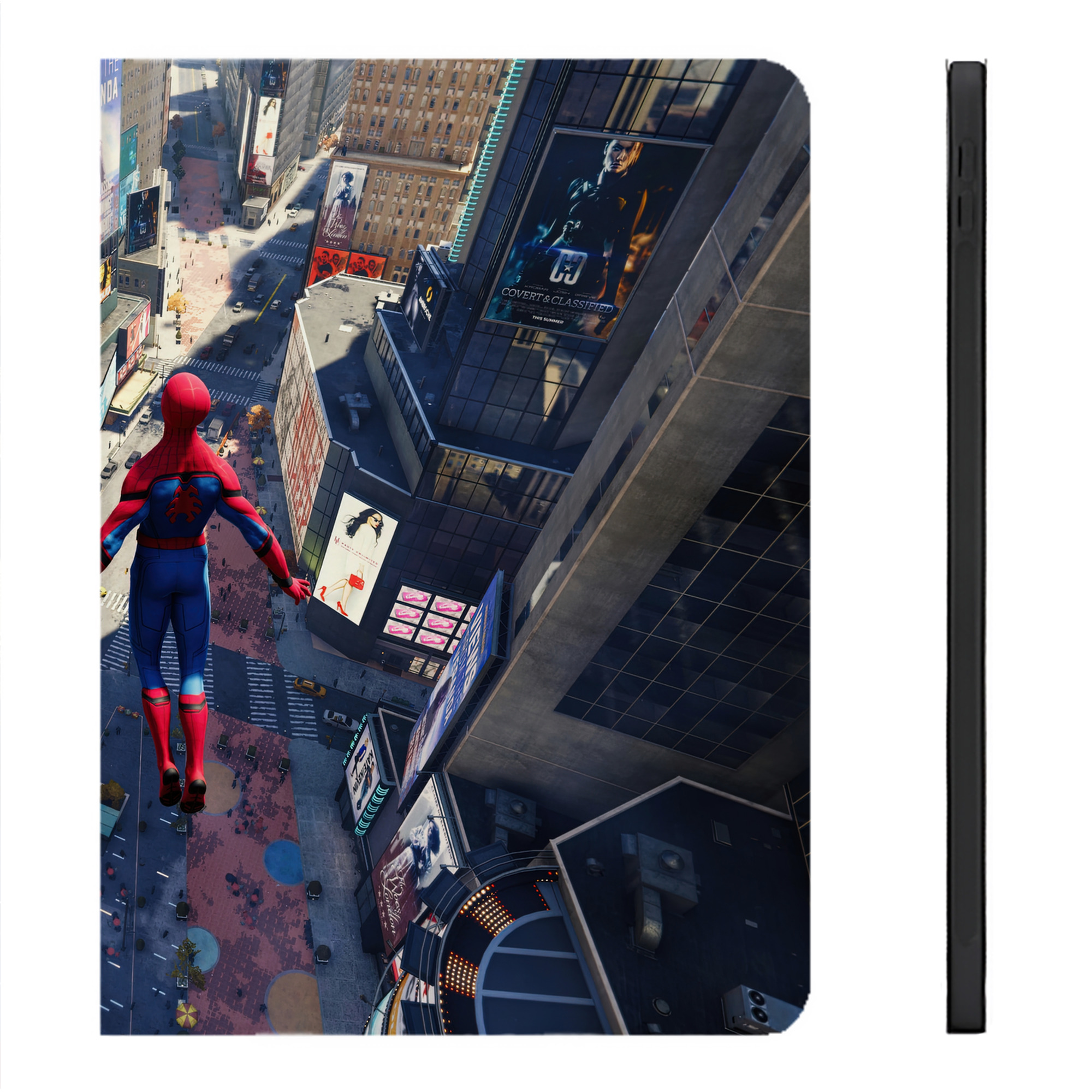 （画像用） Spider Man スパイダーマン IPadケース ペンホルダー付き ブックスタイルデザイン